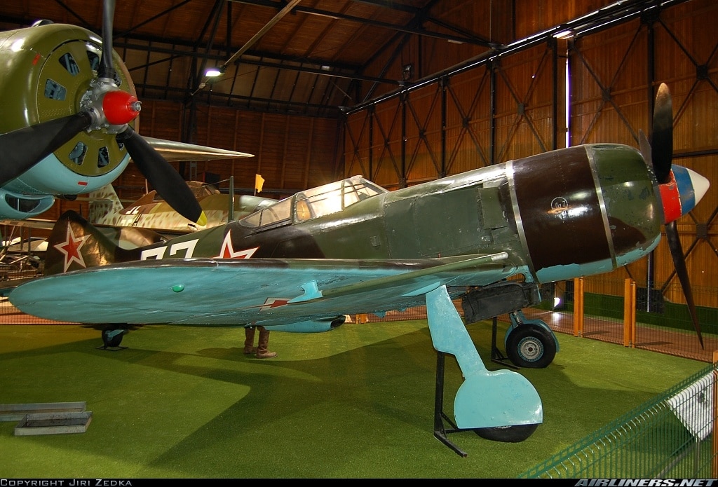 Lavochkin La-7 con número de Serie 45210860. Conservado en el Museo de Aviación de Praga en Kbely, Praga
