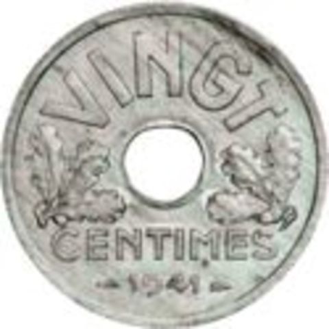 Reverso de la moneda de 20 Céntimos