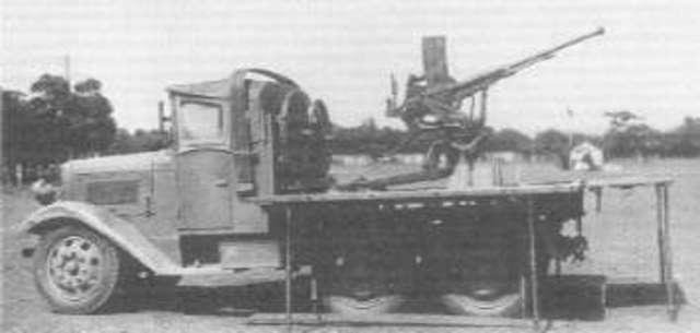 Versión antiaérea, con cañon Tipo 98 de 20 mm