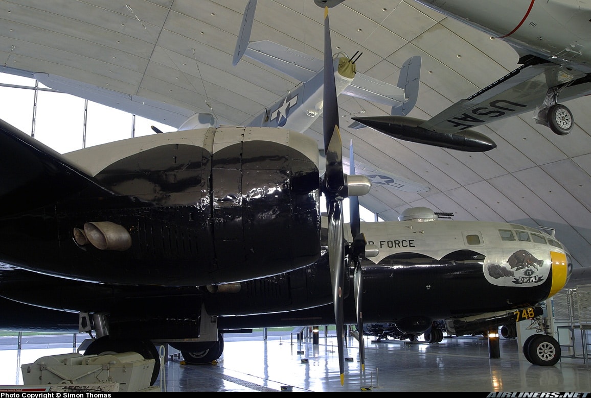 Boeing B-29 con número de Serie 44-61748. Conservado en el Imperial War Museum de Duxford, Inglaterra