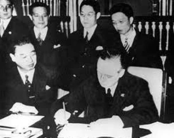 Firma del Pacto Anti-Comintern