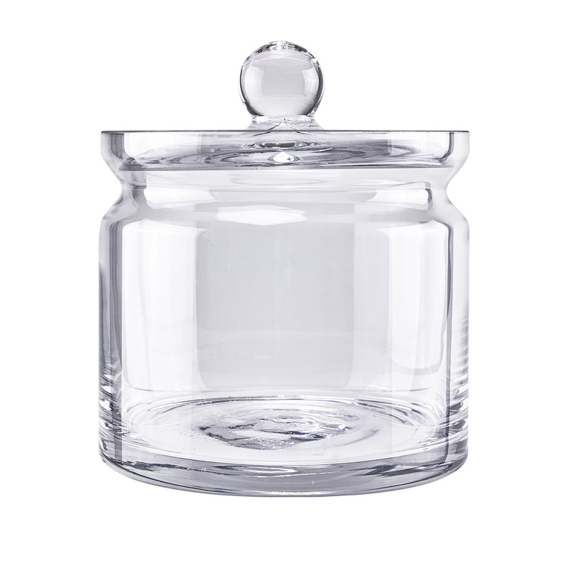 Each simple glass jar is made of high-end hand-blown glass