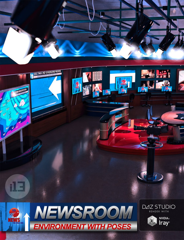 00 main i13 newsroom with poses daz3d