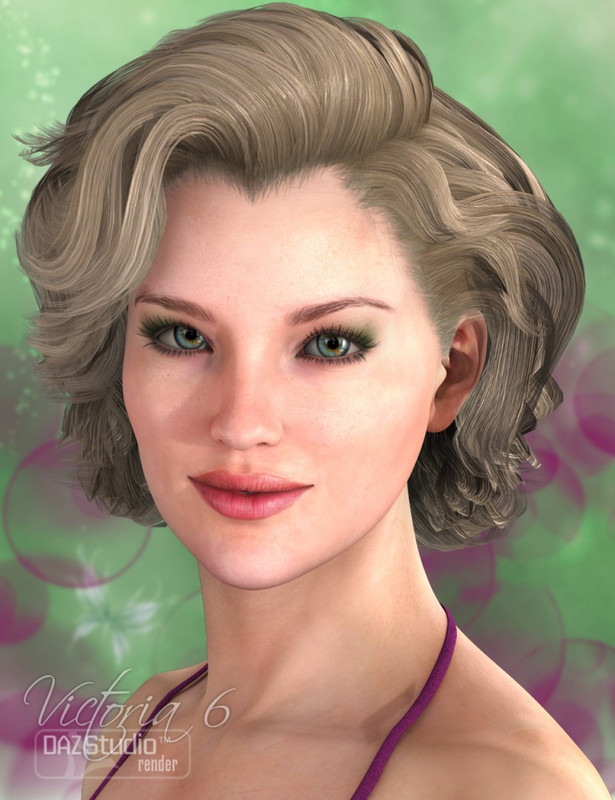 Portia Hair + Portia Hair 2 for V4+Genesis+G2F