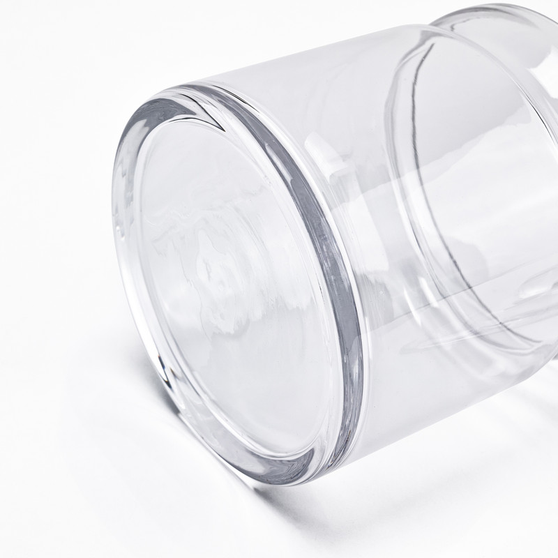 A closer look reveals the smooth edges of these beautiful glass jars