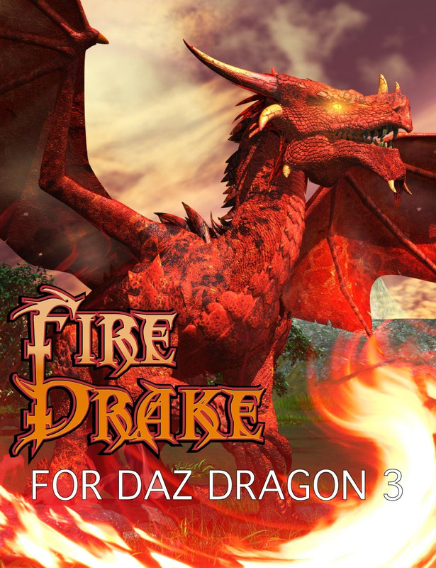 00 main da fire drake for daz dragon 3 daz3d