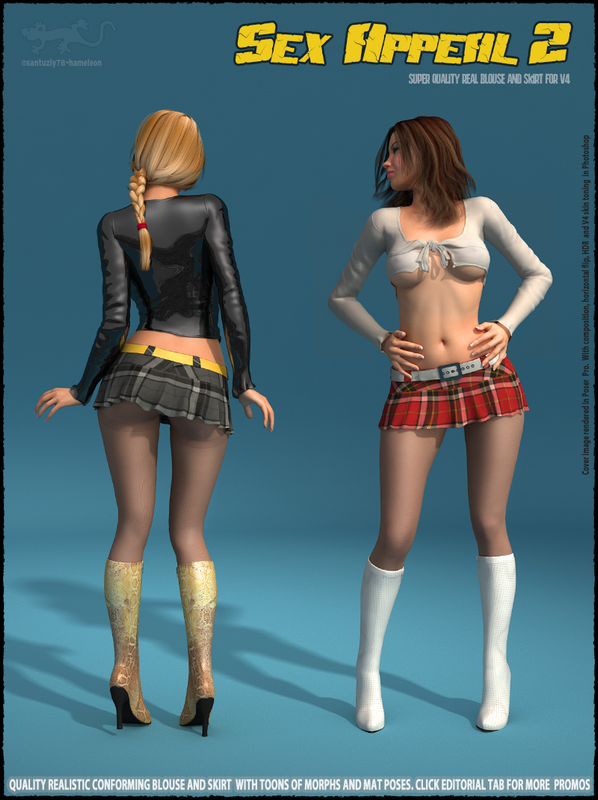 Sex Appeal 2 - Blouse and Skirt for V4
