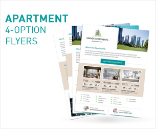 Apartment For Rent Flyers 3 – 4 Options - 2