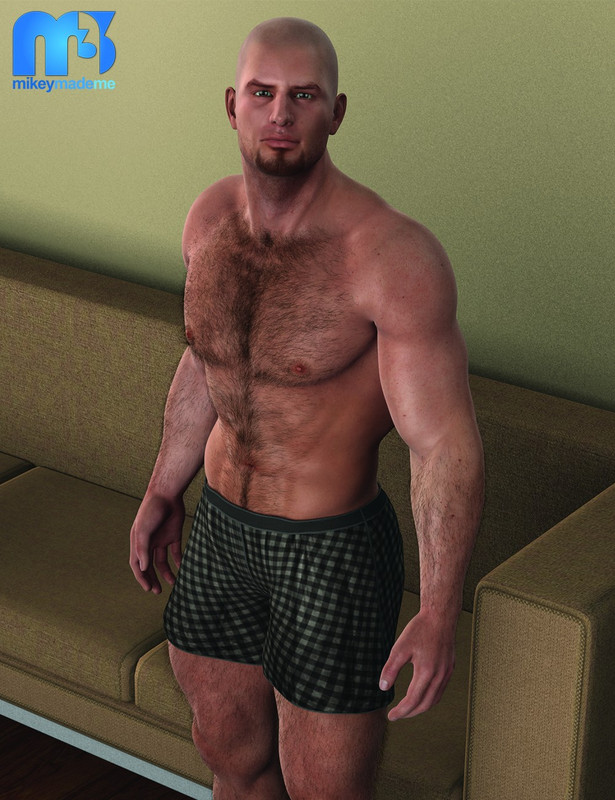 00 main real hairy for genesis daz3d